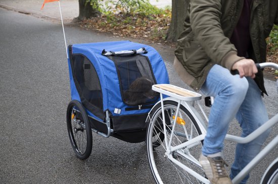 Bicycle Gear Hondenfietskar – Blauw – 40kg – Met Regenhoes & Reflectoren