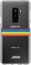 6F hoesje - geschikt voor Samsung Galaxy S9 Plus -  Transparant TPU Case - #LGBT - Horizontal #ffffff