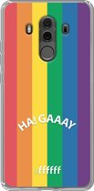 6F hoesje - geschikt voor Huawei Mate 10 Pro -  Transparant TPU Case - #LGBT - Ha! Gaaay #ffffff