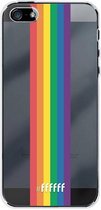 6F hoesje - geschikt voor iPhone 5s -  Transparant TPU Case - #LGBT - Vertical #ffffff