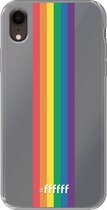 6F hoesje - geschikt voor iPhone Xr - Transparant TPU Case - #LGBT - Vertical #ffffff