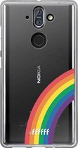 6F hoesje - geschikt voor Nokia 8 Sirocco -  Transparant TPU Case - #LGBT - Rainbow #ffffff