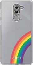 6F hoesje - geschikt voor Honor 6X -  Transparant TPU Case - #LGBT - Rainbow #ffffff