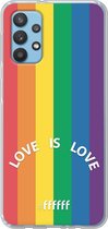 6F hoesje - geschikt voor Samsung Galaxy A32 4G -  Transparant TPU Case - #LGBT - Love Is Love #ffffff