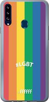 6F hoesje - geschikt voor Samsung Galaxy A20s -  Transparant TPU Case - #LGBT - #LGBT #ffffff