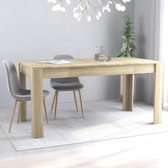 Medina Eettafel 160x80x76 cm spaanplaat sonoma eikenkleurig