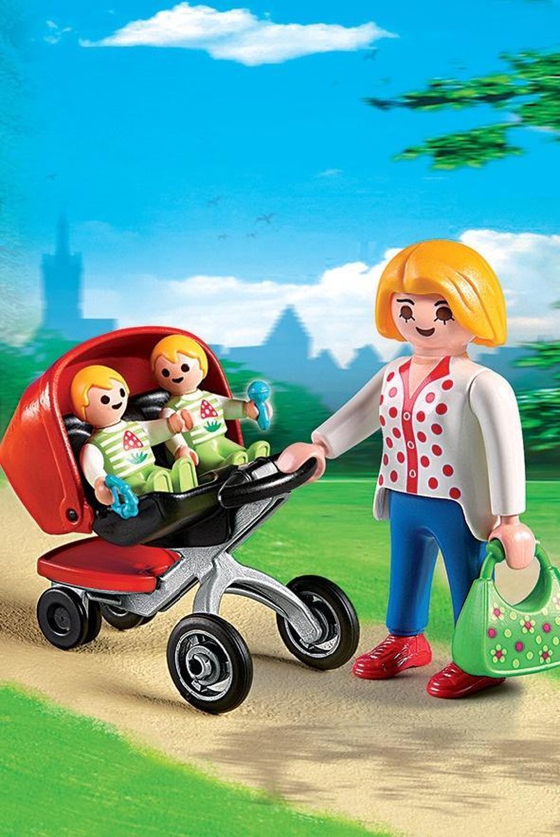 PLAYMOBIL City Life Tweeling kinderwagen - 5573 — afbeelding 9