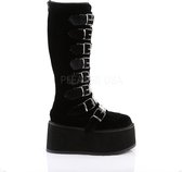 Demonia Plateau Laarzen -39 Shoes- DAMNED-318 US 9 Zwart