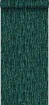 Origin behang veren smaragd groen - 347399 - 53 cm x 10,05 m
