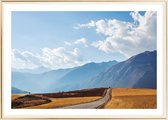 Poster Met Metaal Gouden Lijst - Pampas landschap Poster