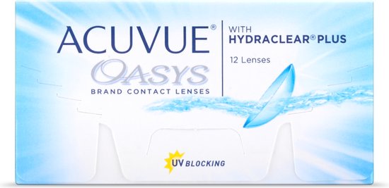-0.75 - ACUVUE® OASYS with HYDRACLEAR® PLUS - 12 pack - Weeklenzen - BC 8.40 - Contactlenzen - Acuvue