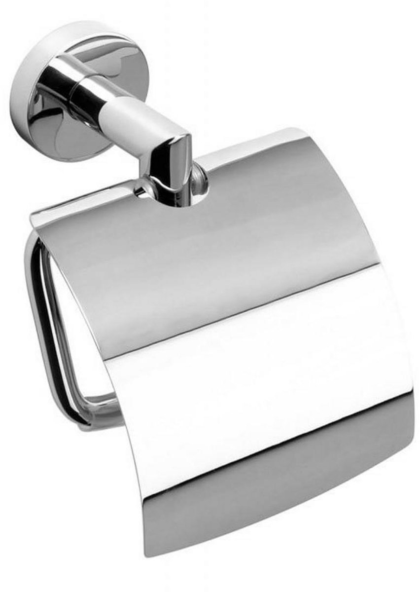 Toiletrolhouder Sapho X-Round 14.2x15 cm met Klep Chroom