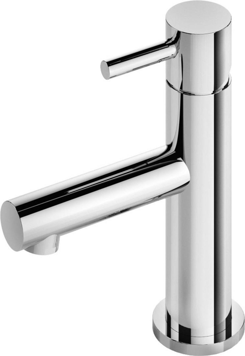 Wastafelmengkraan Hotbath Buddy 1-hendel Recht 14 cm Chroom