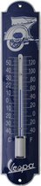 Emaille Thermometer 6,5*30cm  Vespa Achter