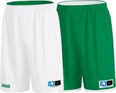 Jako Change 2.0 Reversible Short Kinderen - Sportgroen / Wit | Maat: XS