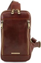 Tuscany Leather crossover bag Martin - Bruin - TL141536
