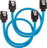 Corsair CC-8900251 SATA-kabel 0,3 m Zwart, Blauw