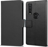 Motorola One Action hoesje - Book Wallet Case - zwart