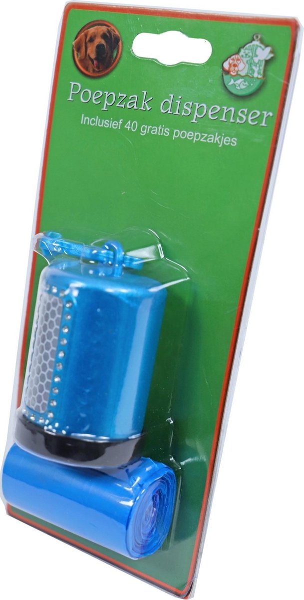 Poepzak-koker met reflectie en glitter inclusief 2x20 poepzak