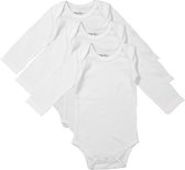 Dirkje Unisex Set(3delig) Rompers Lange Mouw Wit - Maat 62/68