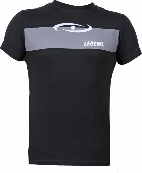 tee shirt noir Legend gris plat XXS