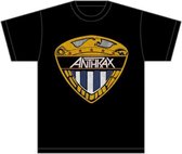 Anthrax Heren Tshirt -M- Eagle Shield Zwart