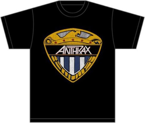Anthrax - Eagle Shield Heren T-shirt - M - Zwart