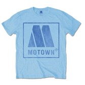 Motown Heren Tshirt -M- Vintage Logo Blauw