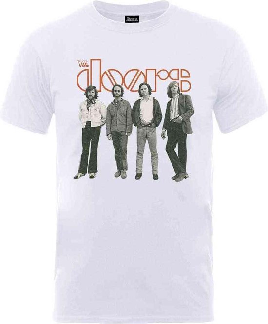 The Doors Heren Tshirt -L- Band Standing Wit | bol.com