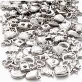 Zilveren bedels, afm 15-20 mm, 80 gr