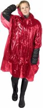 30x wegwerp regenponcho rood