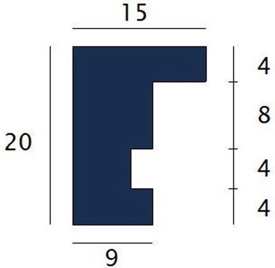Cadre Photo Plat en Bois - Cadre Photo - 45x60 cm - Verre Transparent - Grisé - 15 mm