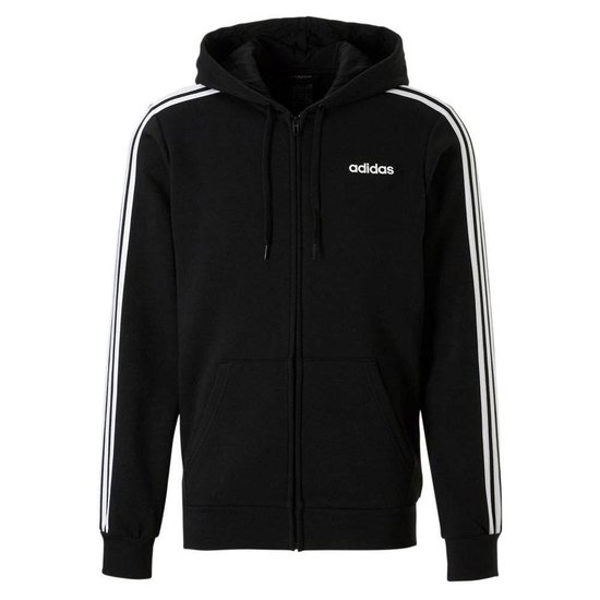 | adidas Essential 3 Stripes Fleece vest heren zwartwit | adidas Essential 3 Stripes Fleece vest heren zwartwit