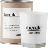 Meraki Geurkaars - Kaars - Fresh Cotton