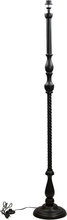 staande lampvoet mat zwart 150cm | bol.com