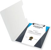 Goodline® - A4 Klembord met Omslag Rapportmap / Diplomamap / Certificaat Mappen - Wit