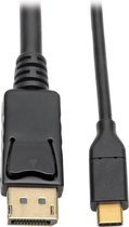 Tripp-Lite U444-010-DP USB 3.1 Gen 1 USB-C to DisplayPort 4K Adapter Cable (M/M), Thunderbolt 3 Compatible, 4K @60Hz, 10 ft. TrippLite