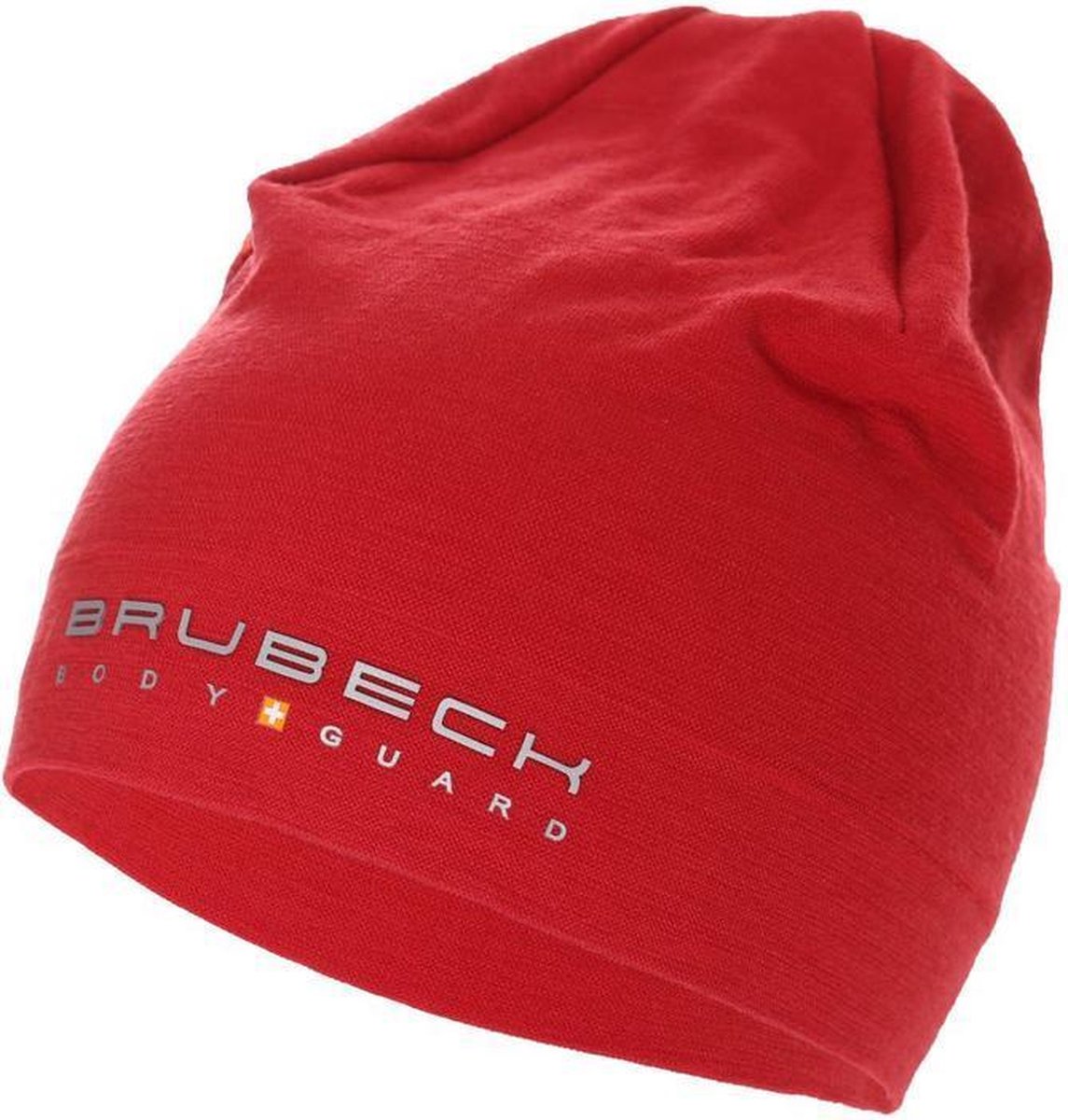Brubeck Muts Beanie met Merino Wol Burgundy Rood
