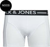 JACK & JONES Jacsense trunks (1-pack) - heren boxer normale lengte - wit - Maat: M