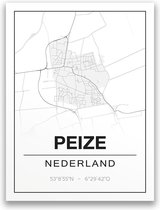 Poster/plattegrond PEIZE - A4