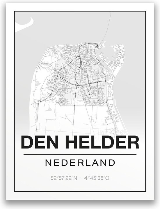 Poster/plattegrond DEN-HELDER - A4