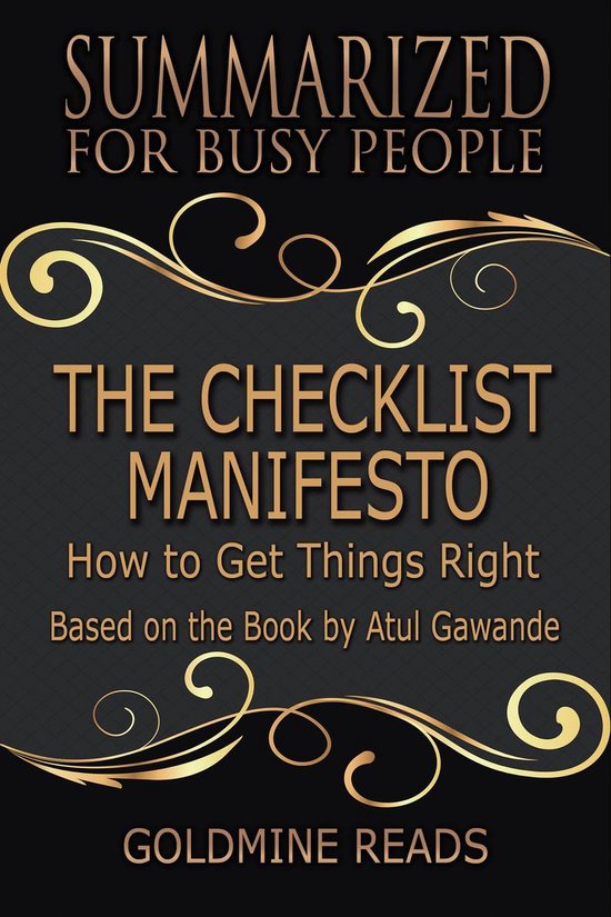 The Checklist Manifesto - Summarized for Busy People - cover