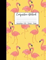 Flamingo Composition Notebook College Ruled