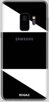 BOQAZ. Samsung Galaxy S9 hoesje - hoesje driehoek wit