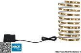 "2 stuk(s) Nice Price LEDstripset 3m warm wit 7,2W 230/12V DC koper metaal"