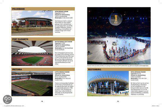 Stades de la Coupe du Monde 2010 en Afrique du Sud. Vues aériennes des stades à Polokwane, Port Elizabeth, Rustenburg et Pretoria.