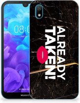 Huawei Y5 (2019) Siliconen hoesje met naam Already Taken Black