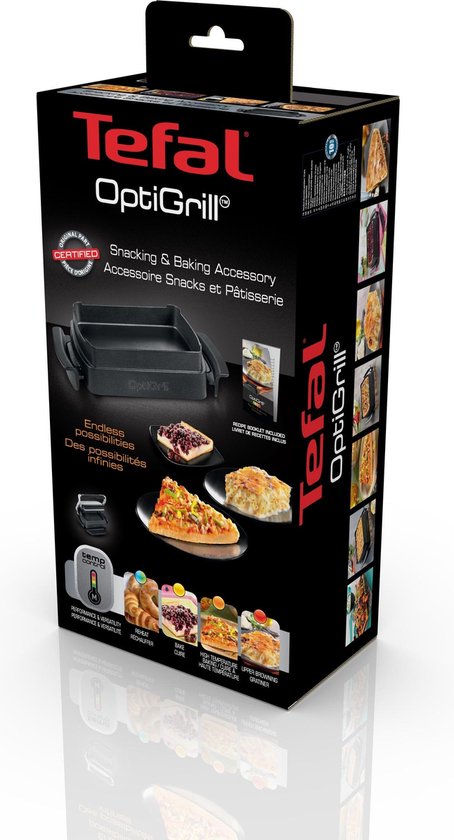 Overige kenmerken - Tefal XA7258 - Tefal XA7258 Snacking and Baking Accessoire OptiGrill Zwart/RVS