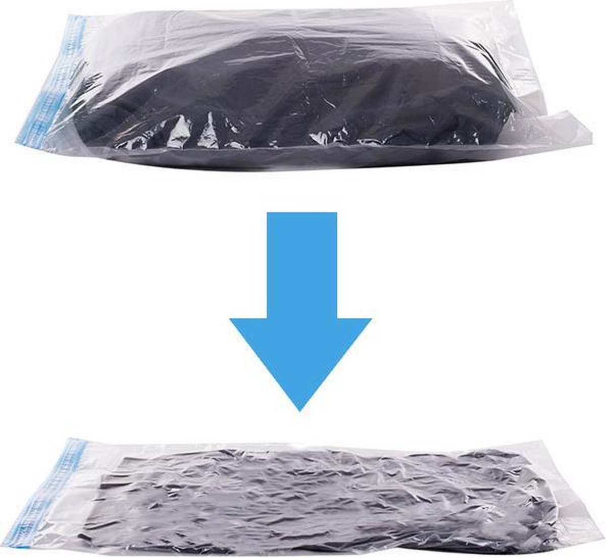 Spacee - Premium vacuüm opbergtassen - Groot - Multi Space Saver Tassen - Pack van 5-80% meer compressie dan andere Tassen - GRATIS Reizen Hand-Pomp Inbegrepen - (60cm x 80cm