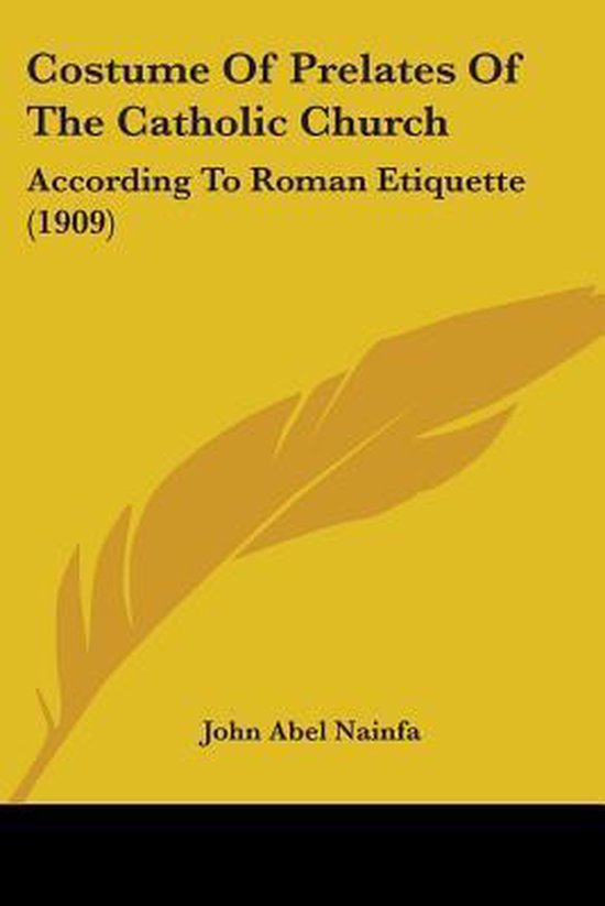Costume of Prelates of the Catholic Church - cover